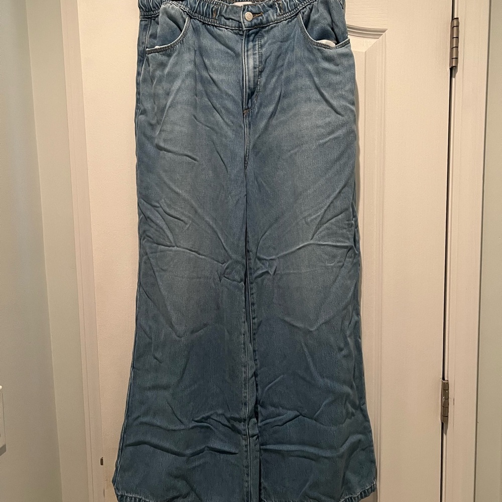 LOFT Denim Wide Leg Jeans